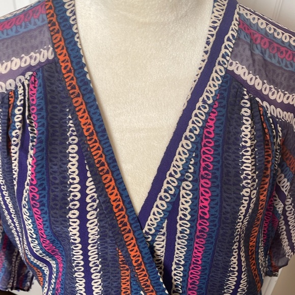 Anthropologie Maeve Open Back Mini Dress Medium - Picture 4 of 12